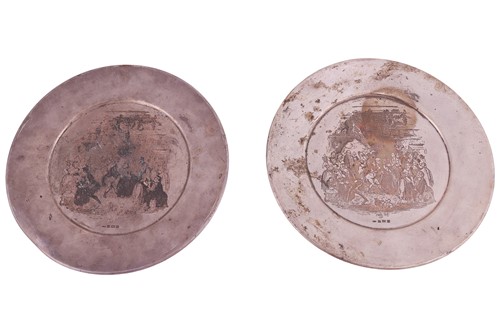 Lot A pair of limited edition Dickens plates,...