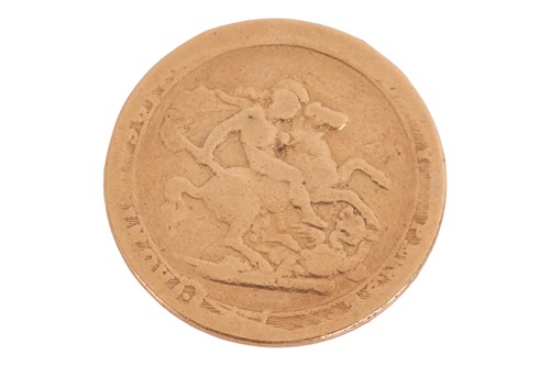 Lot 181 - A worn George III Full Sovereign, 7.4 grams.