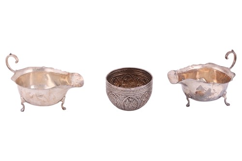Lot 247 - A pair of Asprey sauce boats Birmingham 1914;...