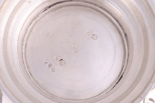 Lot 256 - A Victorian silver three-piece tea service by...