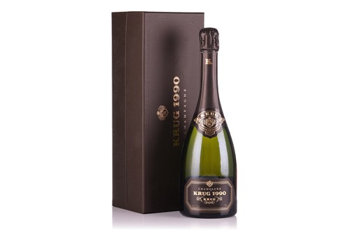 Lot Six bottles of 1990 Krug Champagne, 75cl, each...