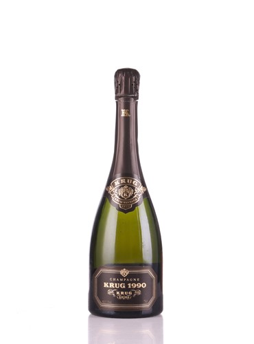 Lot Six bottles of 1990 Krug Champagne, 75cl, each...