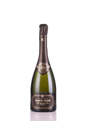 Lot Six bottles of 1990 Krug Champagne, 75cl, each...
