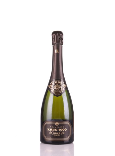 Lot Six bottles of 1990 Krug Champagne, 75cl, each...