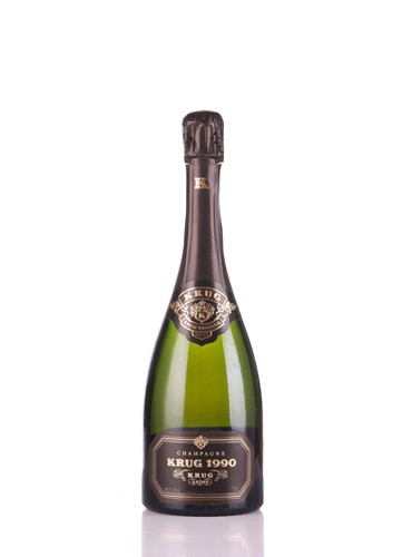 Lot Six bottles of 1990 Krug Champagne, 75cl, each...