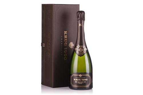 Lot Six bottles of 1990 Krug Champagne, 75cl, each...