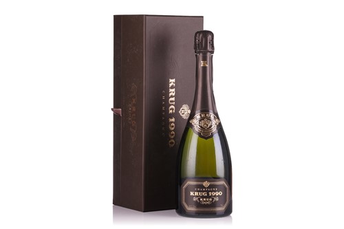 Lot Six bottles of 1990 Krug Champagne, 75cl, each...