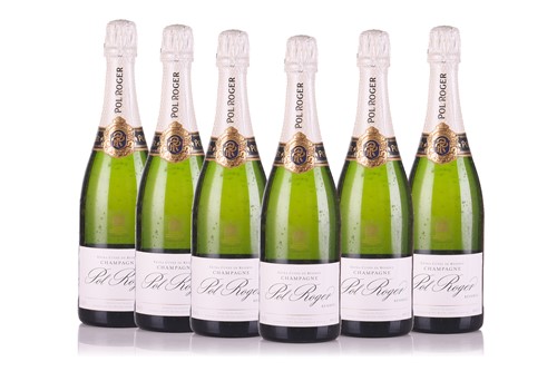 Lot 299 - Six bottles of Pol Roger Brut Reserve...