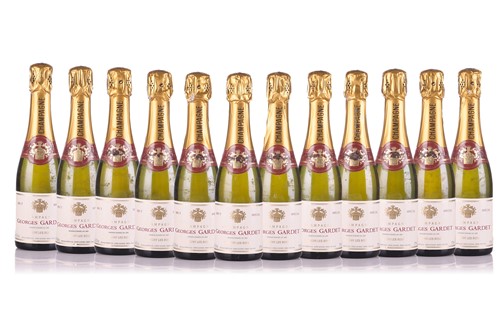 Lot 301 - Twelve half bottles of Georges Gardet Brut...