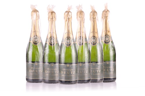 Lot 304 - Six bottles of Deutz Brut Classic Champagne,...