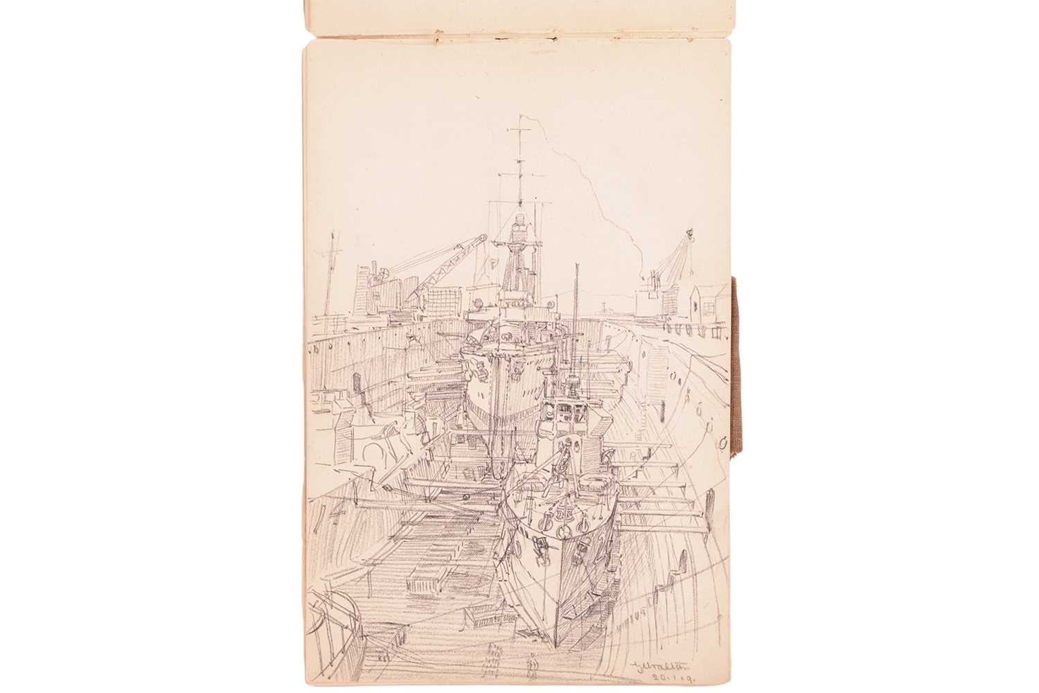 Lot Montague Dawson (British 1895-1973) Sketchbook,...