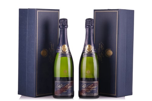 Lot 319 - Two bottles of 1996 Pol Roger Cuvée 'Sir...