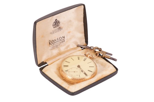 Lot 239 - WM Andrews, Londonderry - An 18ct Gold Open...