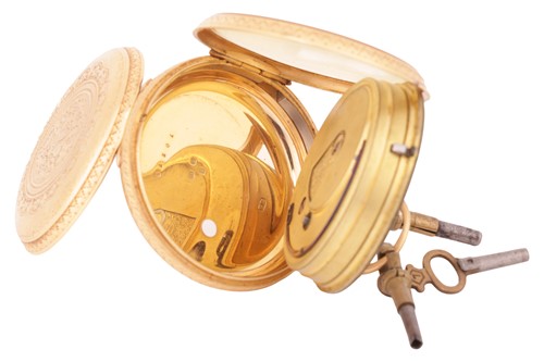 Lot 239 - WM Andrews, Londonderry - An 18ct Gold Open...