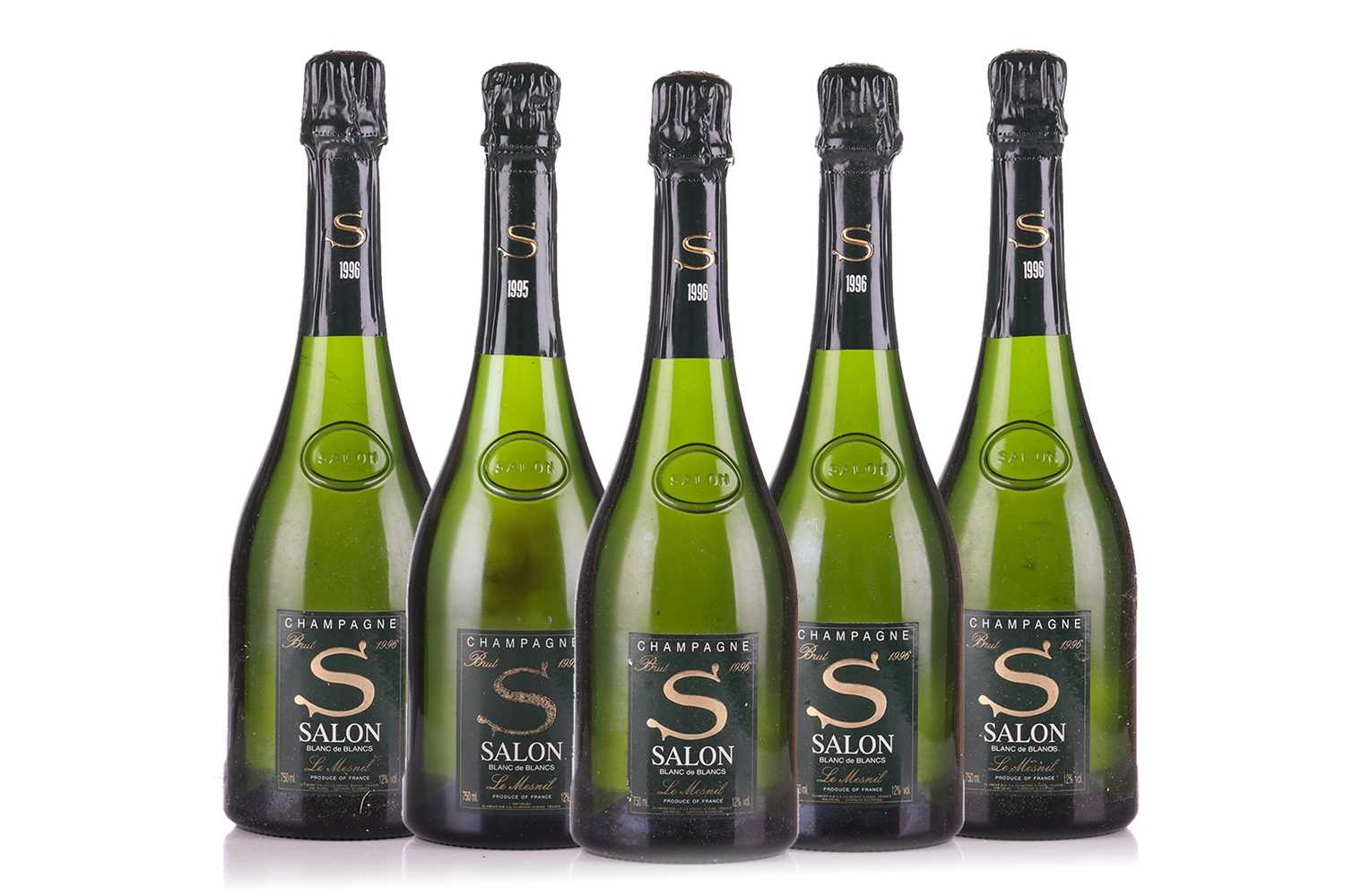 Lot 323 - Four bottles of 1996 Salon le Mesnil Champagne,...