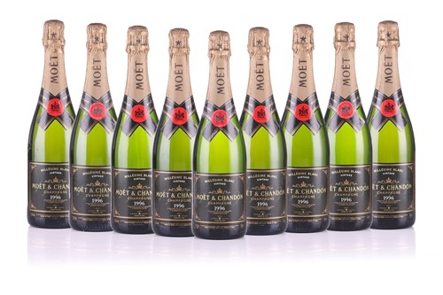 Lot 328 - Nine bottles of 1996 Moet & Chandon Millesime...
