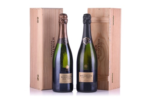 Lot Two bottles of Bollinger Vintage R.D....