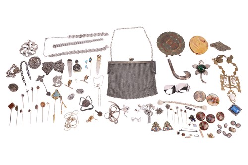 Lot 123 - A large quantity of silver and antique costume...