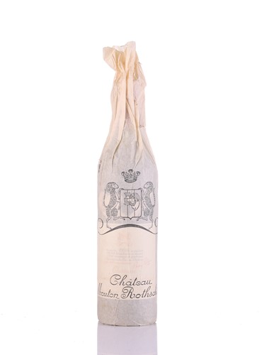 Lot Three bottles of 1986 Chateau Mouton...