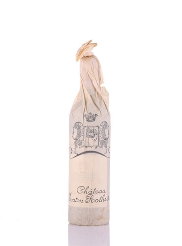 Lot Three bottles of 1986 Chateau Mouton...