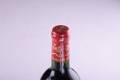 Lot Three bottles of 1986 Chateau Mouton...