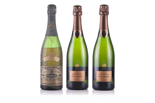 Lot 317 - Two bottles of 2002 Bollinger R.D. Champagne,...