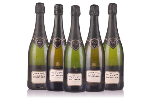 Lot Five bottles of Bollinger Grande Annee...