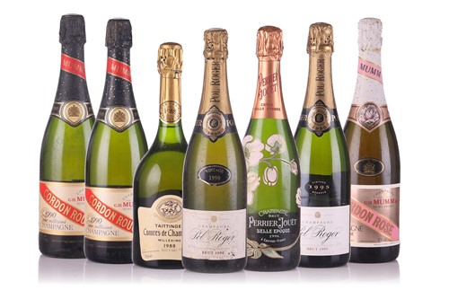 Lot 316 - Seven bottles of assorted Champagne,...