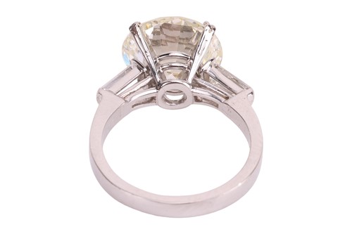 Lot A diamond solitaire ring, featuring a...