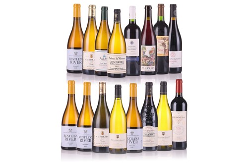 Lot 220 - Sixteen bottles of assorted wine, comprising:...