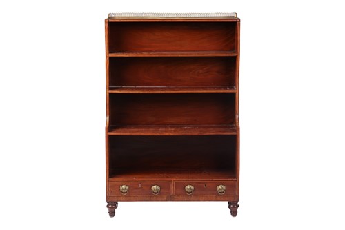 Lot 46 - An early 19th century mahogany and boxwood...