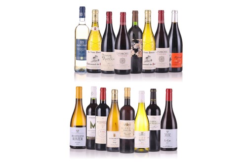 Lot 211 - Sixteen bottles of assorted wine, to include...