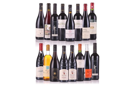 Lot 212 - Sixteen bottles of assorted wine, to include...