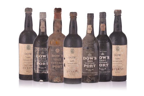Lot 332 - Seven bottles of assorted Dow's Vintage Port,...