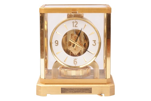 Lot 81 - A Jaeger Le Coultre Atmos Classic gilt brass...