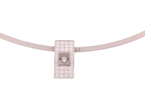 Lot 213 - Chopard - A diamond-set necklace featuring a...