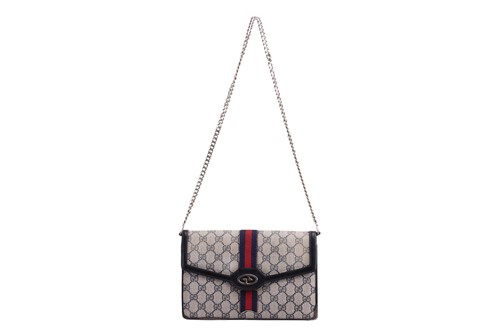 Lot 152 - Gucci - a wallet on chain, circa 1970, body...
