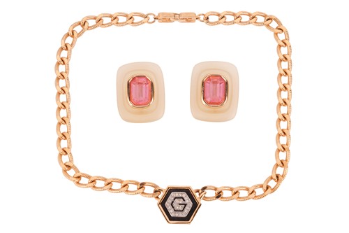 Lot 147 - Givenchy - A necklace and a pair of...