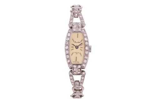 Lot 229 - Pierre Vallee – Diamond-Set Cocktail Watch...
