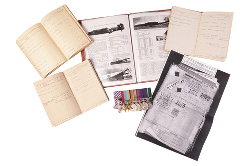 Lot A World War II DFC medal group awarded to...