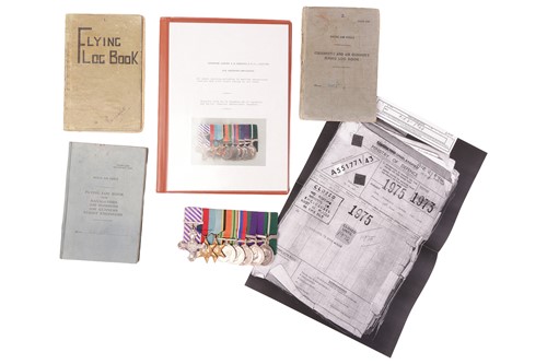 Lot A World War II DFC medal group awarded to...