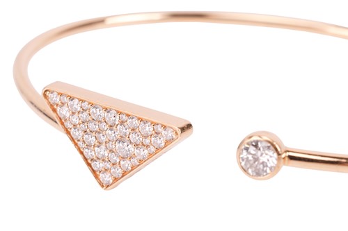 Lot 212 - Prada - An 'Eternal Gold' open bangle with...