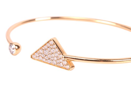 Lot 212 - Prada - An 'Eternal Gold' open bangle with...