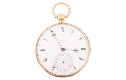 Lot 241 - Badollet Geneve – Open Face Quarter Repeater...