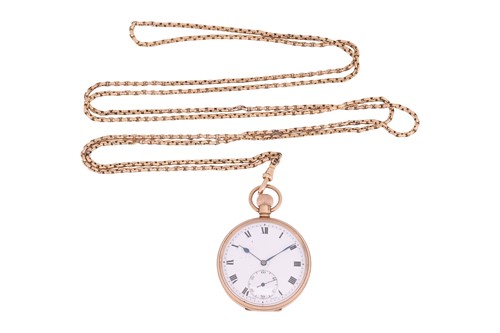 Lot 243 - A 9ct Gold Open Face Pocket Watch Reference:...