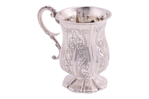 Lot A Victorian silver baluster mug, Birmingham...