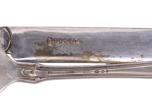 Lot 249 - Gorham - a cased silver part canteen, Villa...