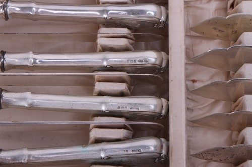 Lot 249 - Gorham - a cased silver part canteen, Villa...