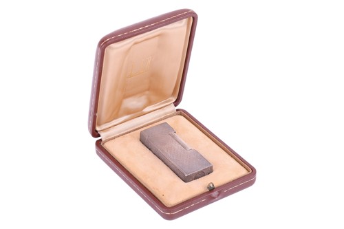 Lot 207 - Dunhill - A cased silver lighter, London 1984,...