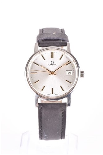 Lot 432 - A Omega stainless steel mechanical wristwatch...